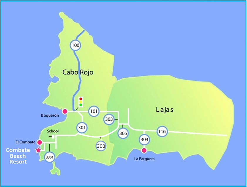 Map of Cabo Rojo